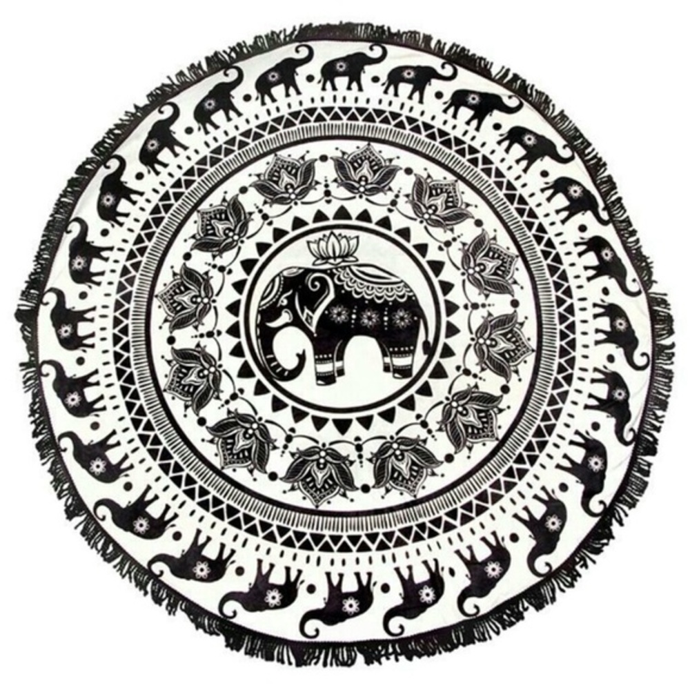 Enchanted Elephant‎ Round Towel